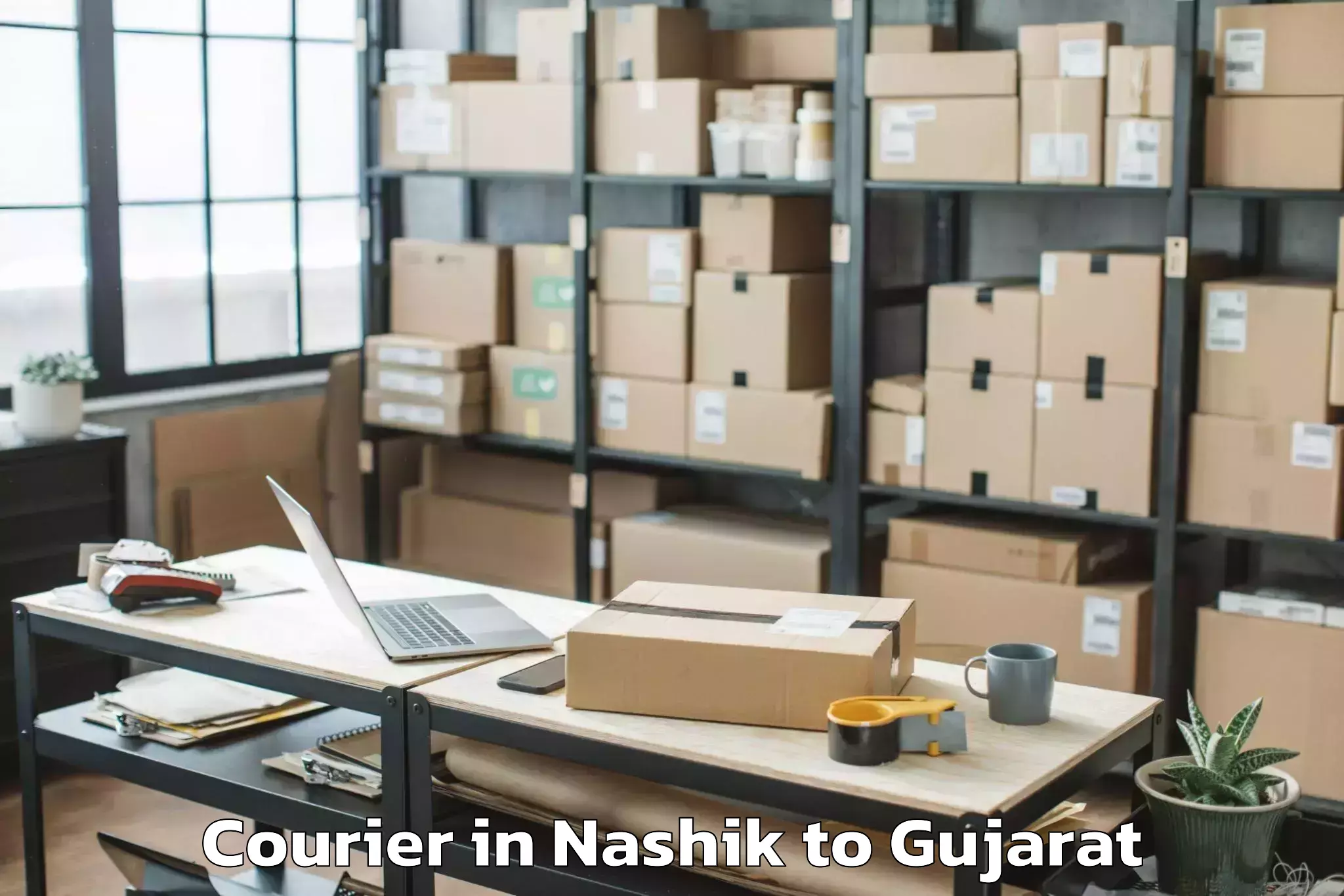 Top Nashik to Khedbrahma Courier Available